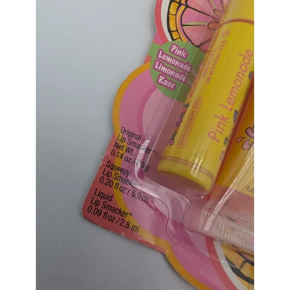 Bonne Bell Lip Smacker Pink Lemonade 3 Pack Sealed Made in USA Vintage
